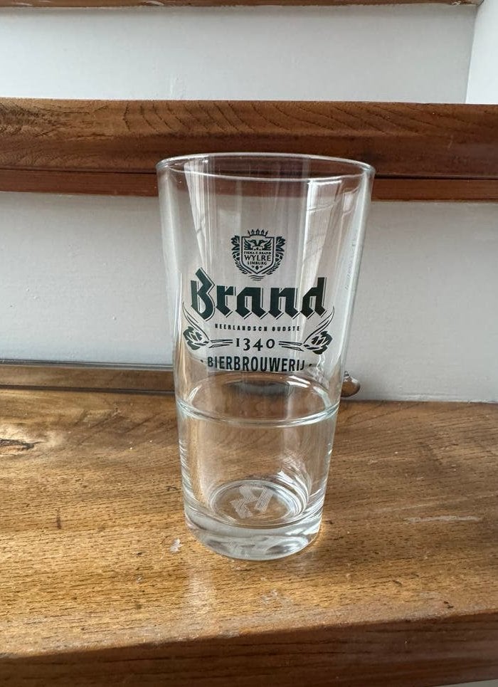 Brand bierglas vaas, Verzamelen, Ophalen of Verzenden, Zo goed als nieuw, Glas of Glazen, Brand
