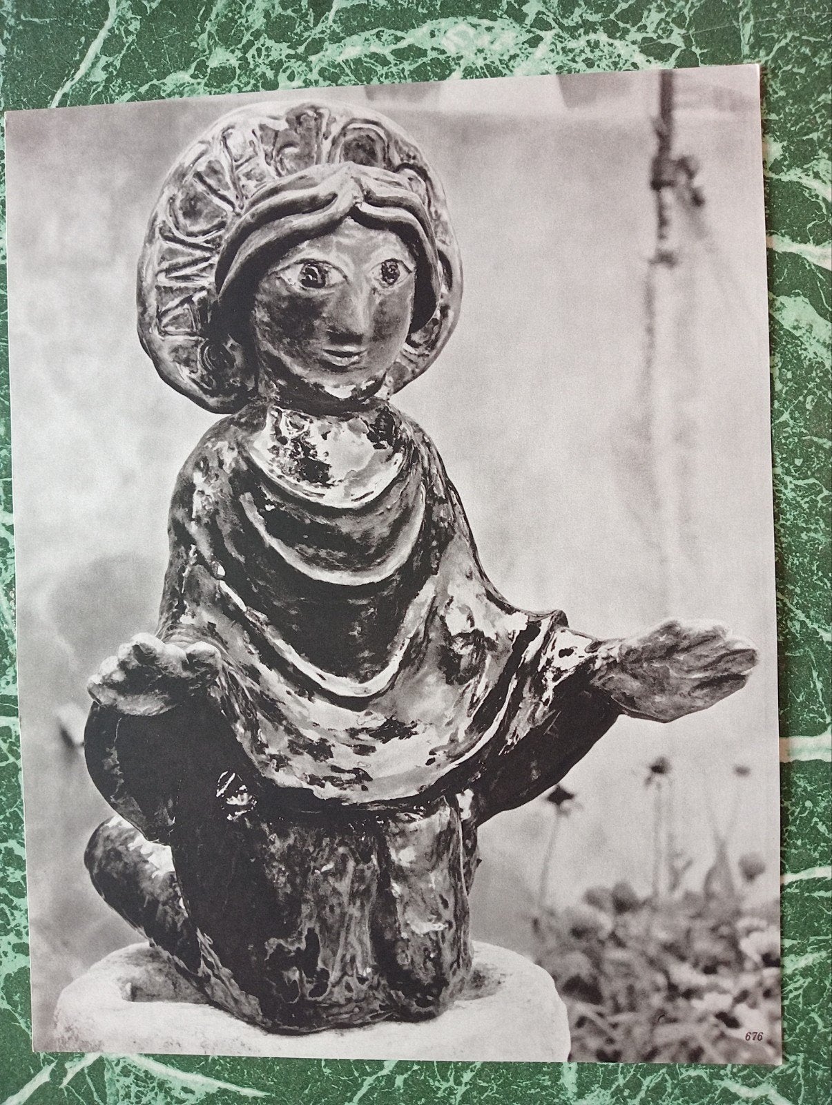 Fotogravure ca 1970 Sculptuur, Ophalen of Verzenden