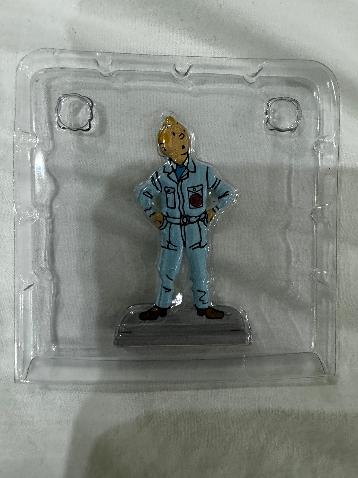 Kuifje figuurtje. Tin   Nieuw in de blister, Ophalen of Verzenden, Kuifje, Zo goed als nieuw, Beeldje of Figuurtje