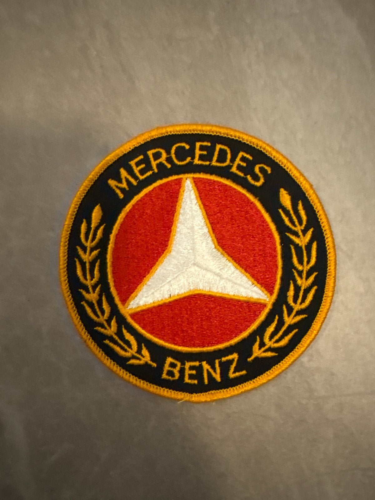 Mooie grote Mercedes Benz patch 10 cm doorsnee, Ophalen of Verzenden