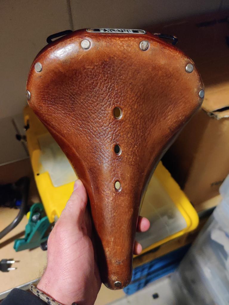 Brooks Leren Zadel - Klassiek Comfort voor uw Fiets, Gebruikt, Leer, Ophalen of Verzenden, Brooks