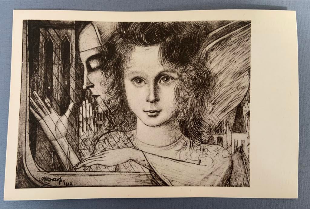 Ansichtkaart Jan Toorop: Kind met de Harp, Ophalen of Verzenden, 1980 tot heden, Ongelopen, Kinderen