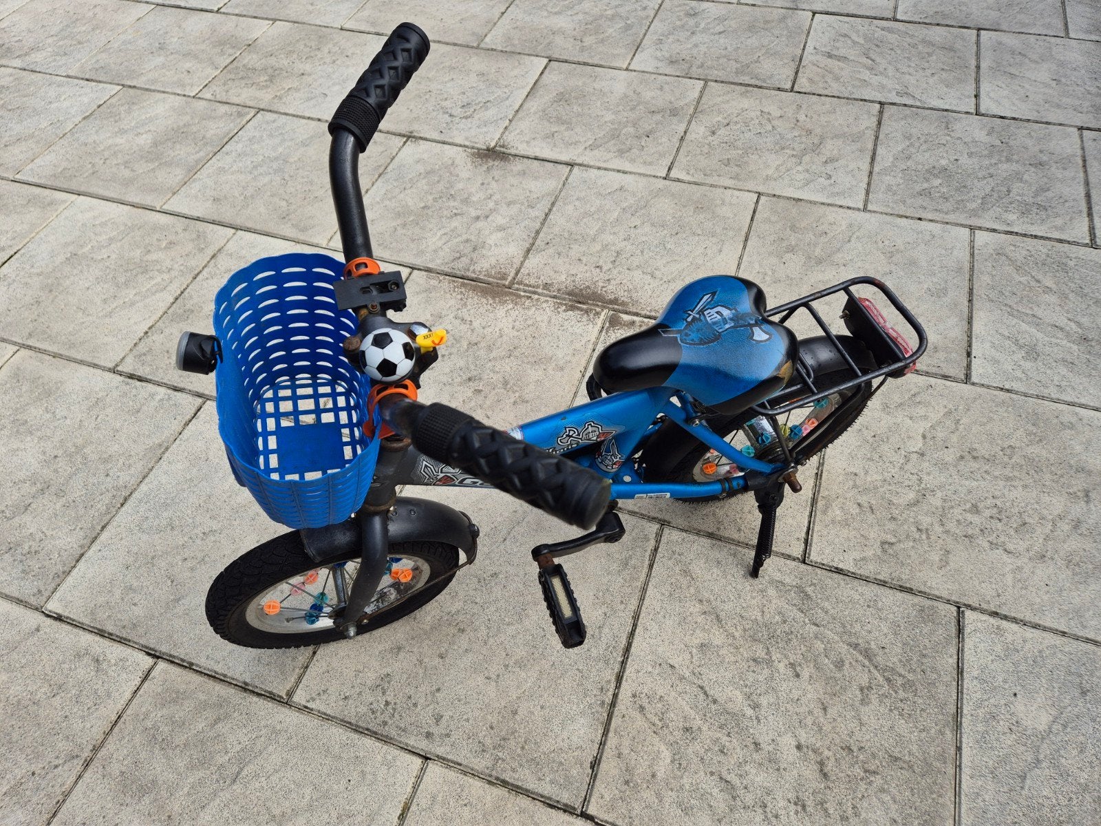 Kinderfiets Gazelle met zijwieltjes en mandje, Ophalen, Terugtraprem, Zijwieltjes, Gebruikt