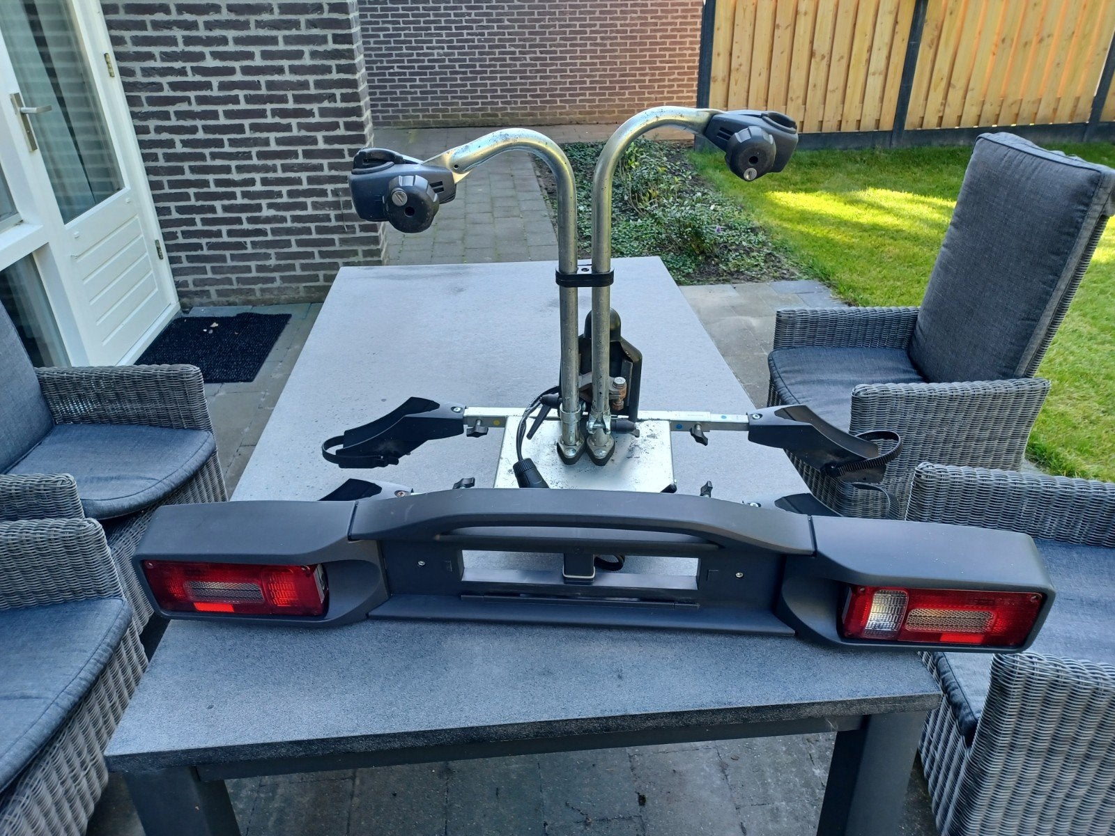 Twinny Load Power Carrier kantelbare fietsendrager, Ophalen, Gebruikt, 2 fietsen, Trekhaakdrager