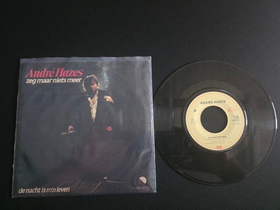 André Hazes - Zeg maar niets meer, Cd's en Dvd's, Gebruikt, 7 inch, Ophalen of Verzenden, Beschermende buitenhoes