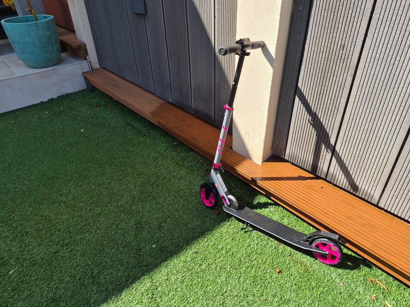 Kinderstep roze/grijs - Gebruikt maar in goede staat, Fietsen en Brommers, Ophalen, Gebruikt, Gewone step, Onbekend
