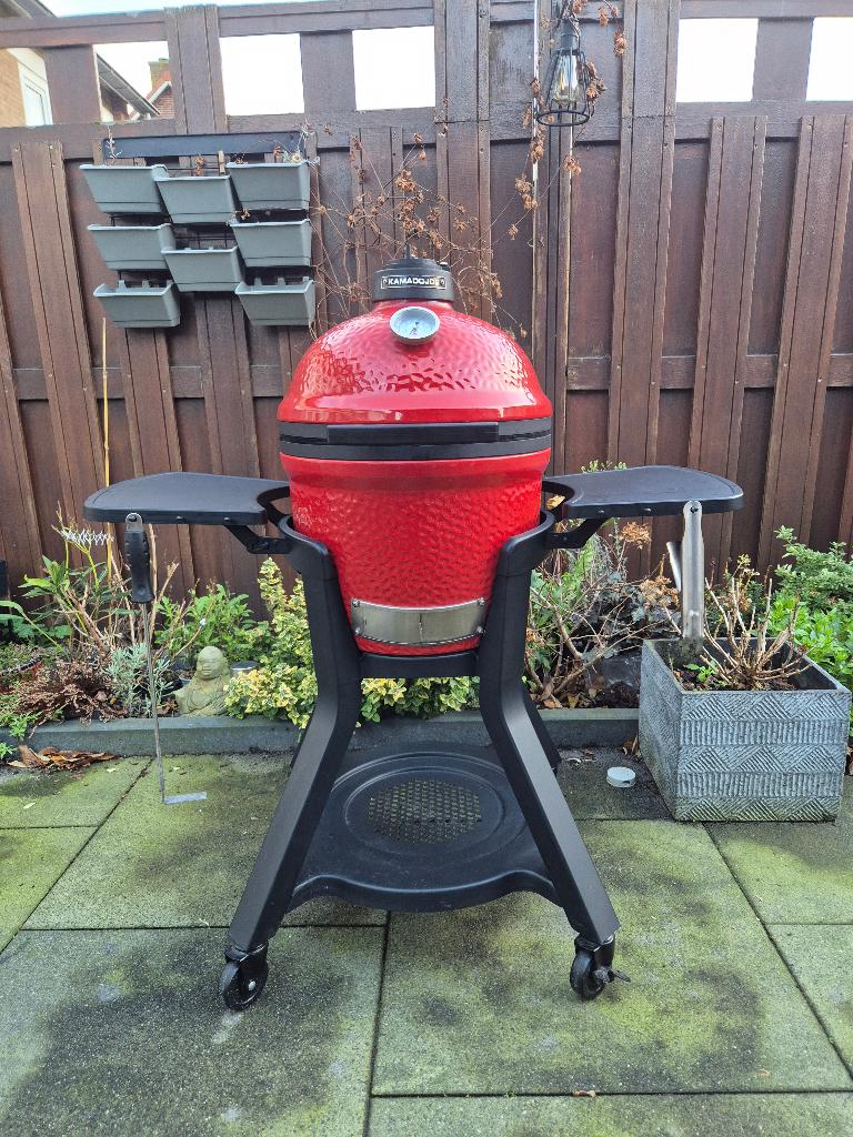 Kamado Joe Junior met Celebration Pack, Ophalen, Zo goed als nieuw, Kamado Joe, Met accessoires