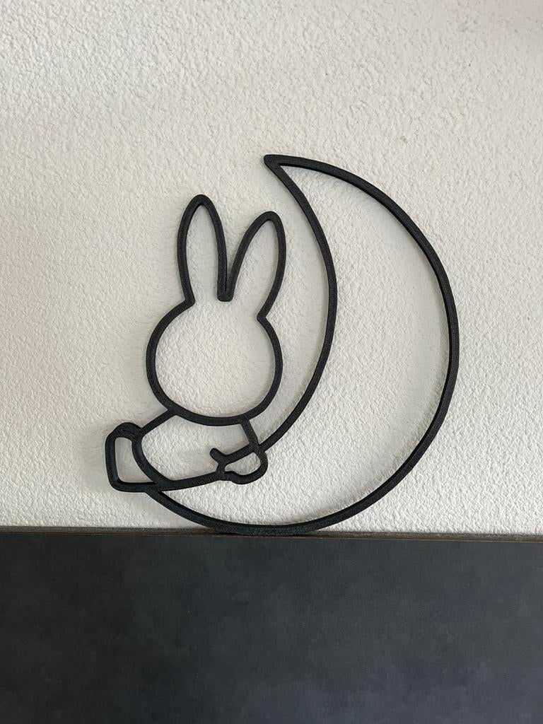 Leuke, nieuwe Nijntje op maan- wanddecoratie, Ophalen of Verzenden, Nieuw