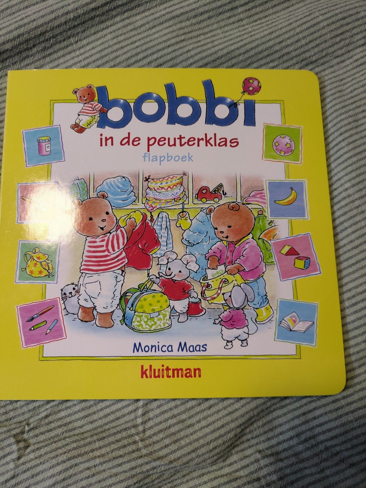 Bobbi in de peuterklas - Flapboek Monica Maas, Monica Maas, Ophalen of Verzenden, Zo goed als nieuw, Uitklap-, Voel- of Ontdekboek