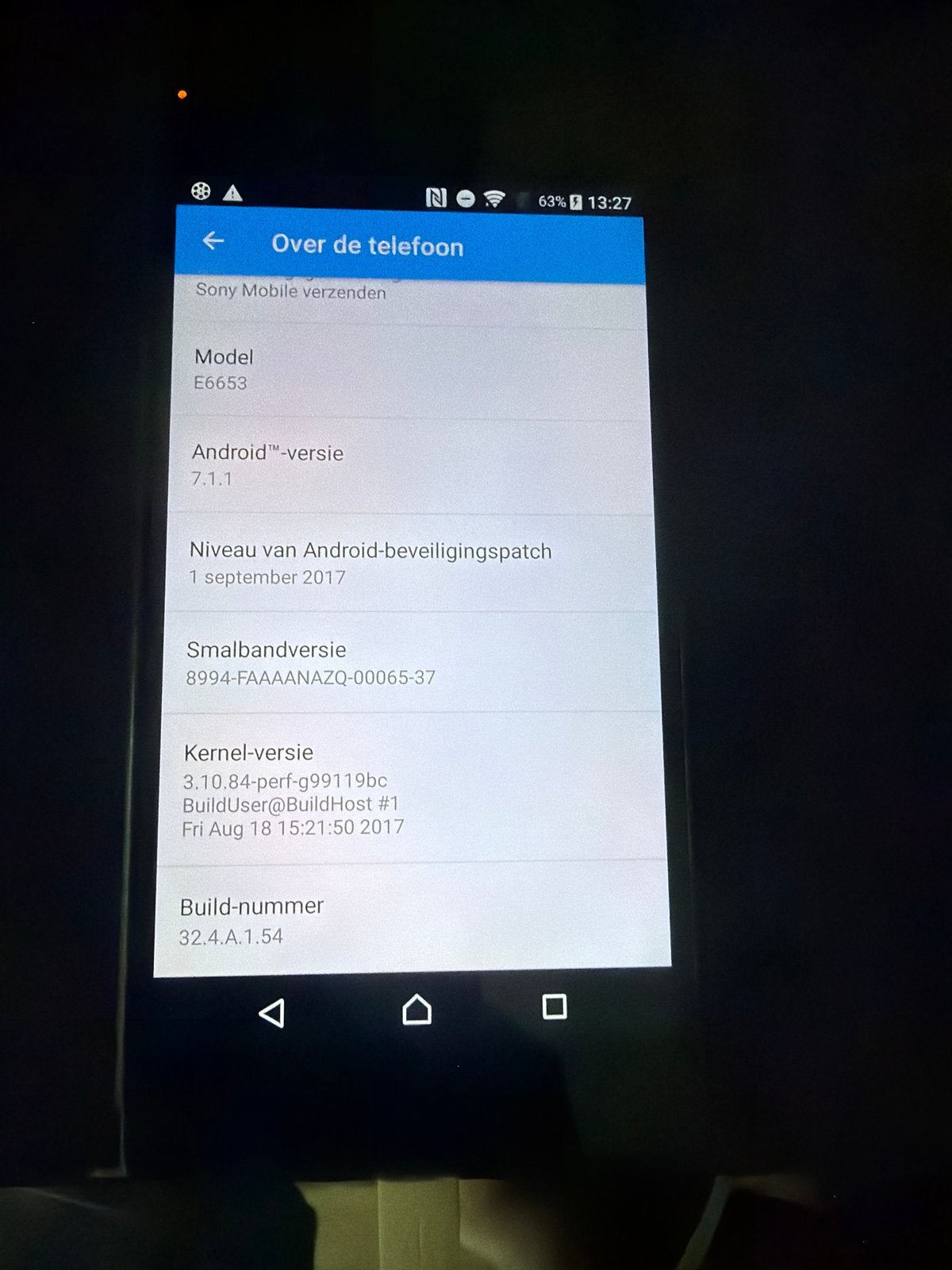 Sony Xperia Z5 E6653 - Android 7.1.1, Gebruikt, Overige modellen, Zwart, Touchscreen