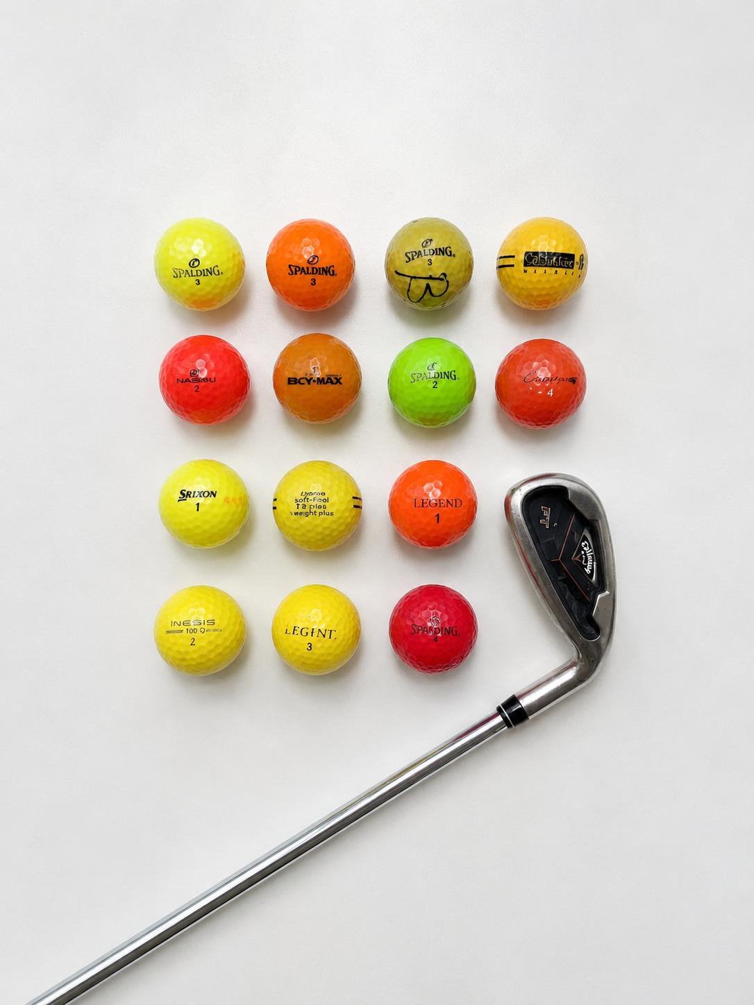 Golfballen gekleurd, Sport en Fitness, Golf, Ophalen of Verzenden, Zo goed als nieuw, Bal(len), Overige merken