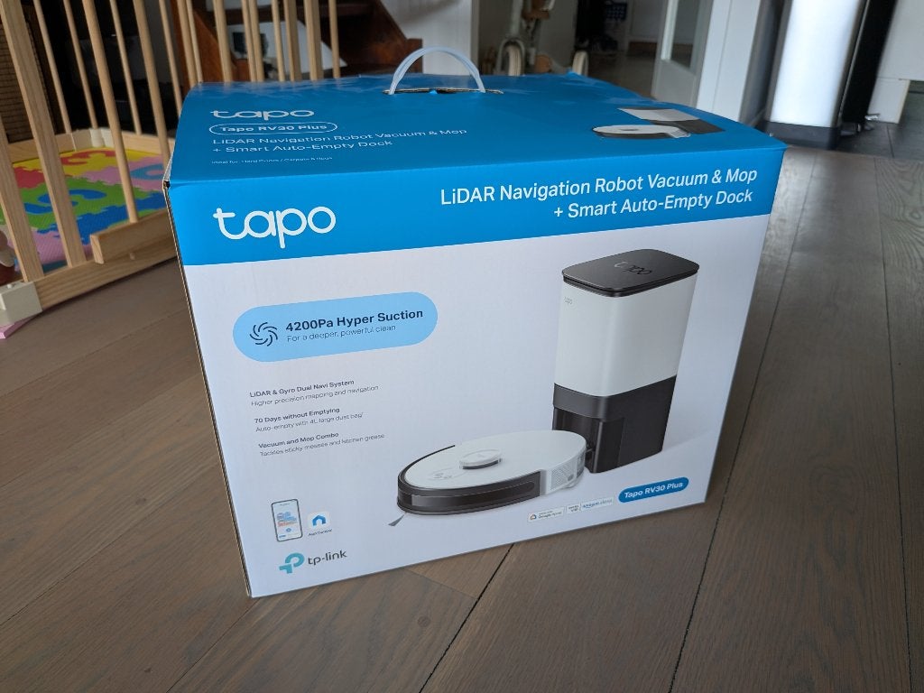 Tapo RV30 Plus robotstofzuiger, originele reserveonderdelen, Zo goed als nieuw, Robotstofzuiger, Bedienbaar via app, Ophalen