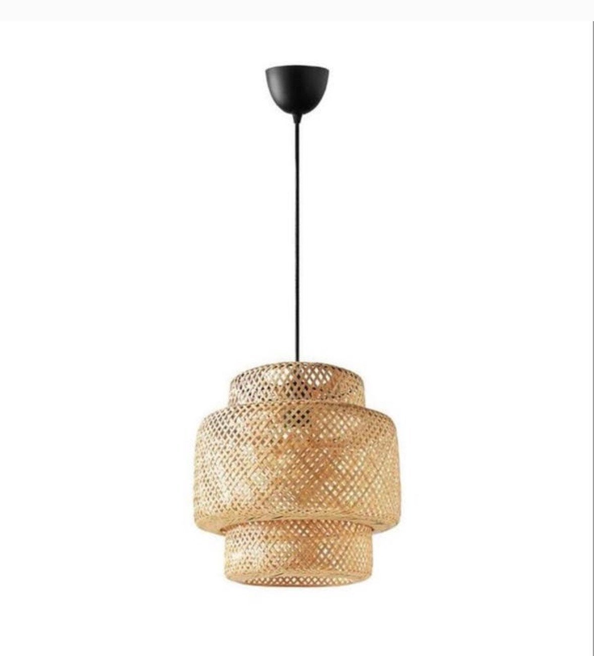 Rotan hanglamp Sinnerlig, Ophalen, Zo goed als nieuw, Minder dan 50 cm