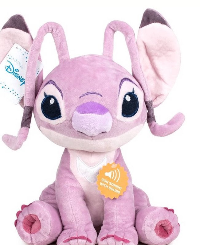 ROZE ANGEL- PLUCHEKNUFFEL MET GELUID NIEUW, Verzamelen, Ophalen of Verzenden, Overige figuren, Nieuw, Knuffel