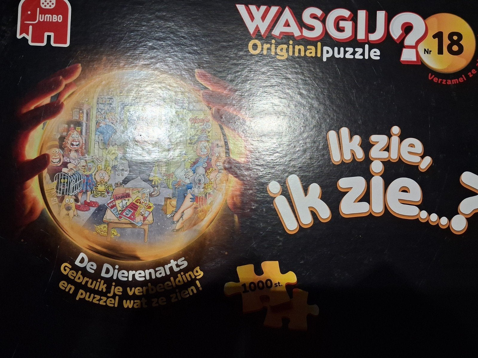 Wasgij Original 18: De Dierenarts 1000 stukjes, Ophalen, 500 t/m 1500 stukjes, Gebruikt, Legpuzzel