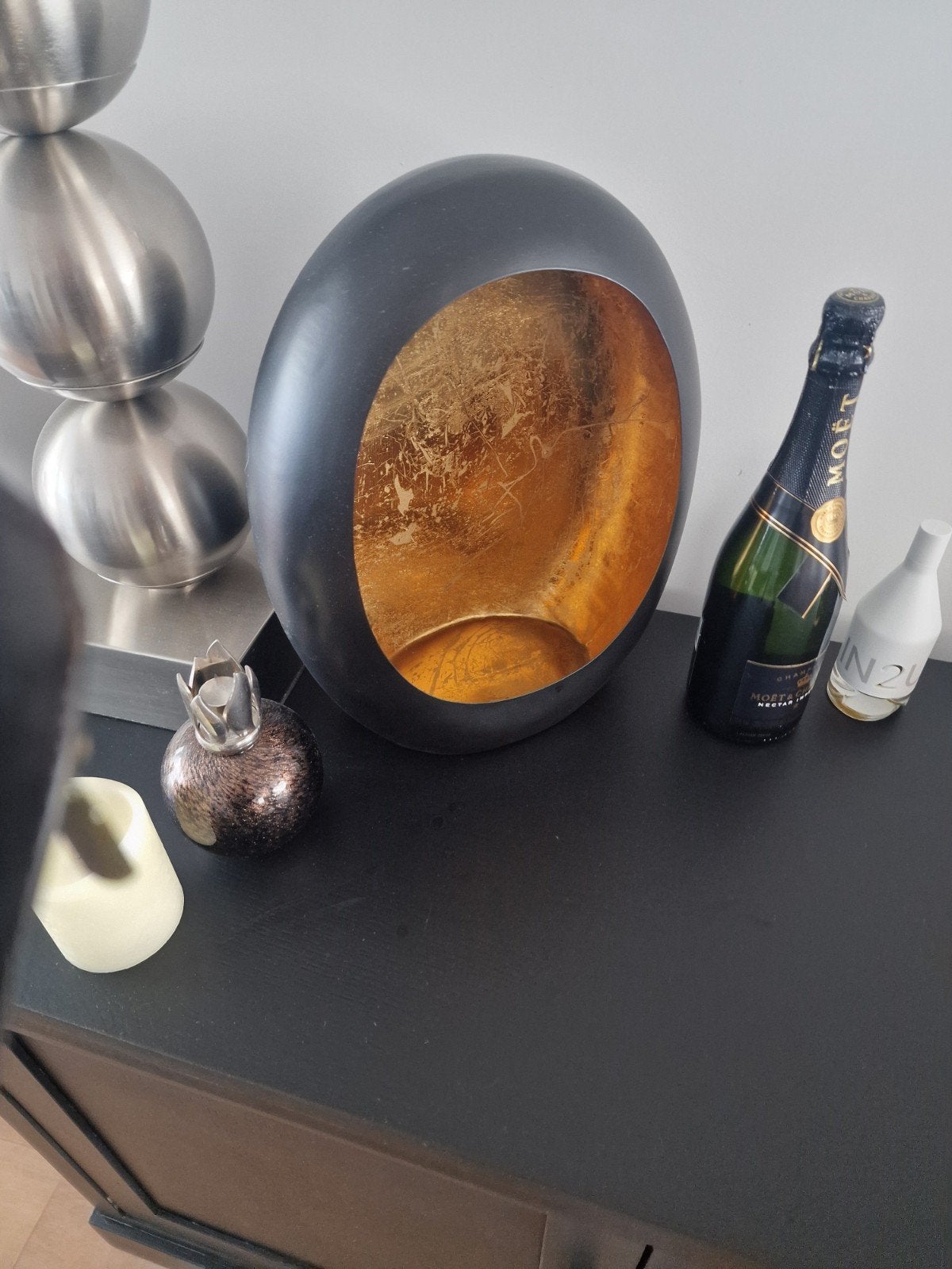 Groot ei voor waxinelichtje, Huis en Inrichting, Woonaccessoires | Kandelaars en Kaarsen, Ophalen, Overige materialen, 50 tot 75 cm