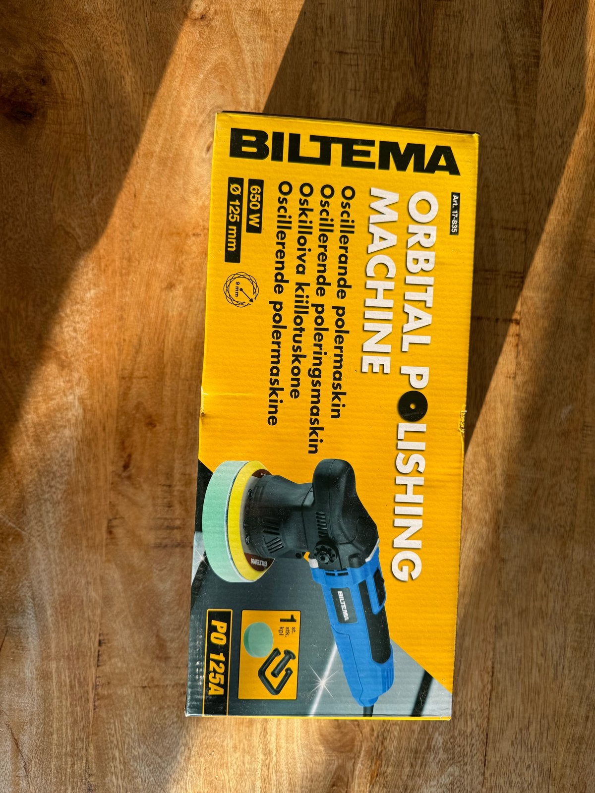 Biltema Oscillerende Polijstmachine 650W, Doe-het-zelf en Verbouw, Gereedschap | Schuurmachines, Zo goed als nieuw, Overige typen