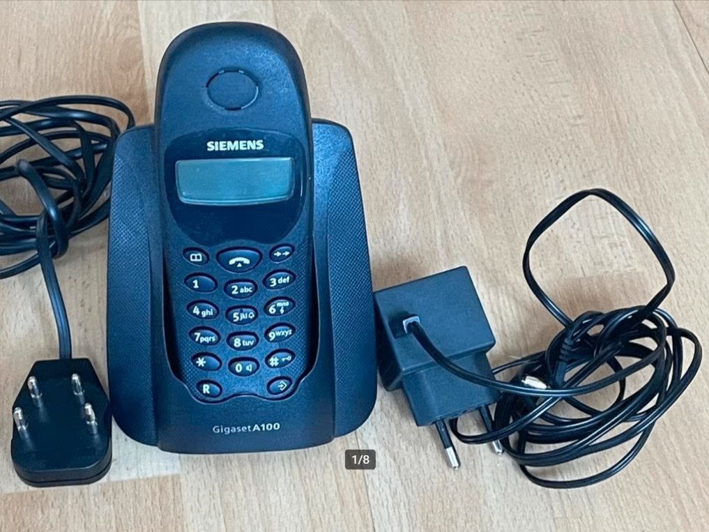 SIEMENS GIGASET A100 ZWART | NETTE STAAT met doos, Ophalen of Verzenden, Zo goed als nieuw, 1 handset