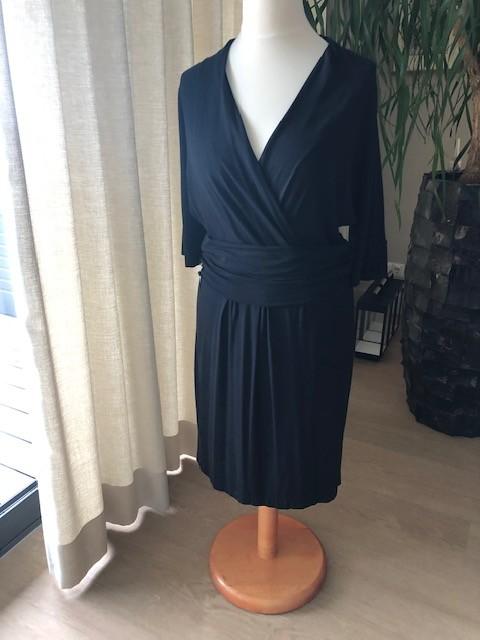 Marccain zwarte tricot jurk maat 6 42/44, Verzenden, Zwart, Maat 42/44 (L), Cocktailjurk