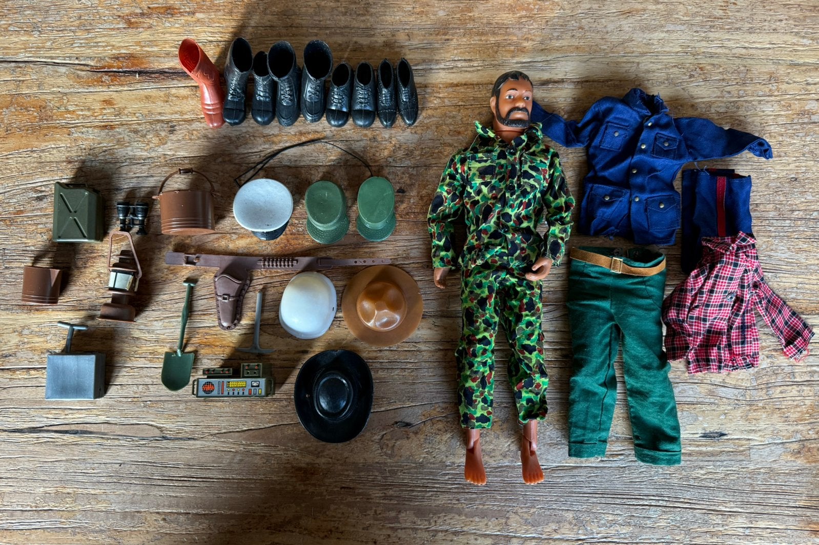 Vintage GI Joe met diverse toebehoren, Verzamelen, Ophalen, Gebruikt, X, X