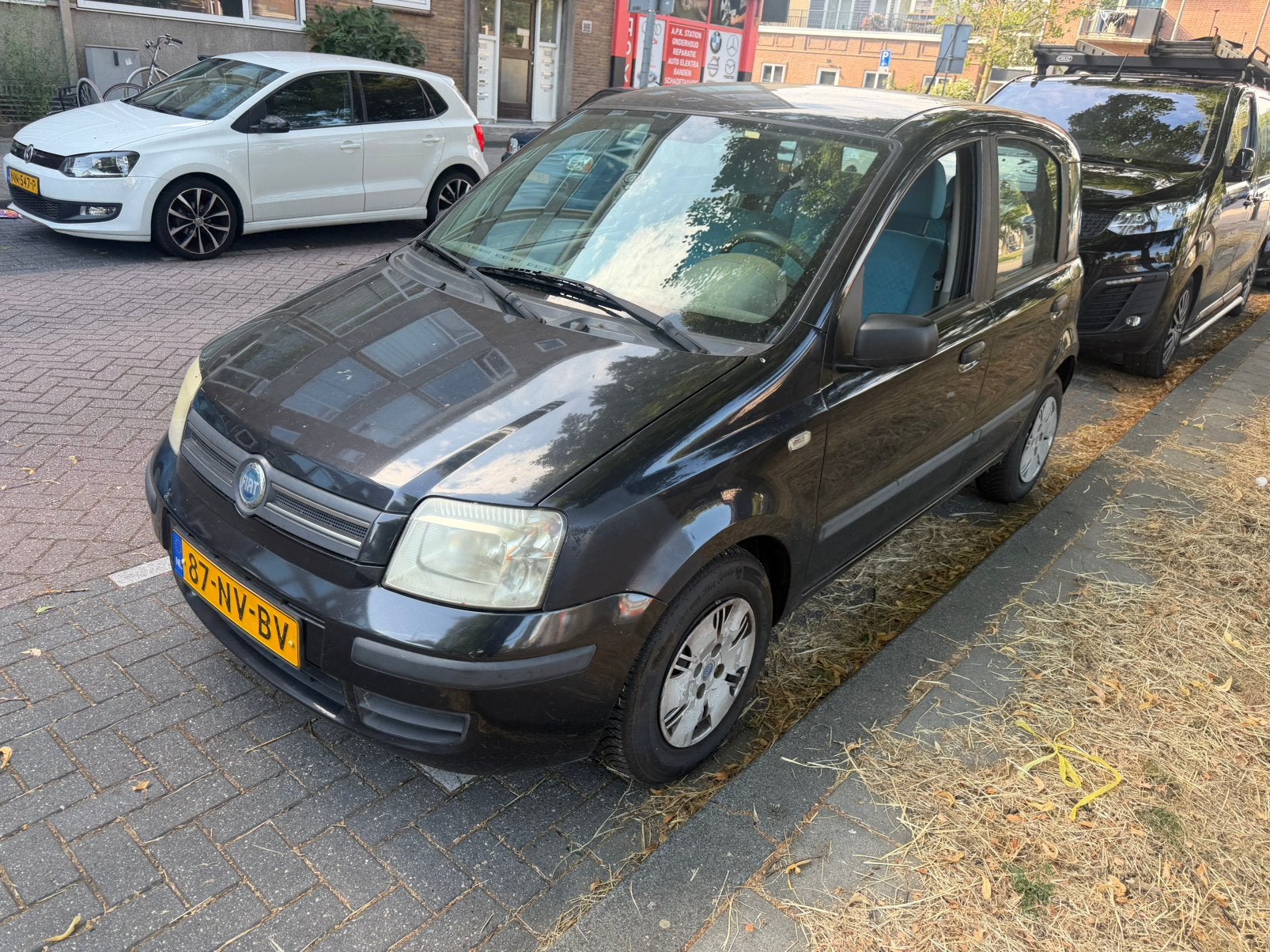 Fiat Panda 1.2 2004 Zwart NIEUWE APK STUURBEKRACHTIGING NAP, Voorwielaandrijving, Zwart, Origineel Nederlands, Handgeschakeld