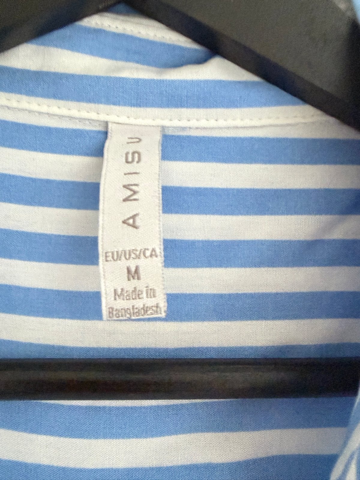 Gestreepte blouse van Amisu - Maat M, Ophalen of Verzenden, Zo goed als nieuw, Maat 38/40 (M), Blauw