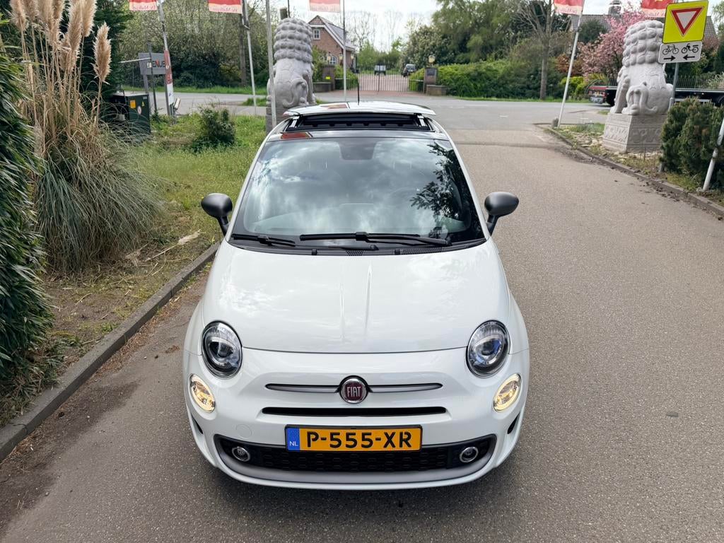 Fiat 500 1.0 70pk Hybrid Sport Pano Clima N.L Auto N.A.P, Auto's, 40 €/maand, Automatische klimaatregeling, 4 stoelen, Leder en Stof
