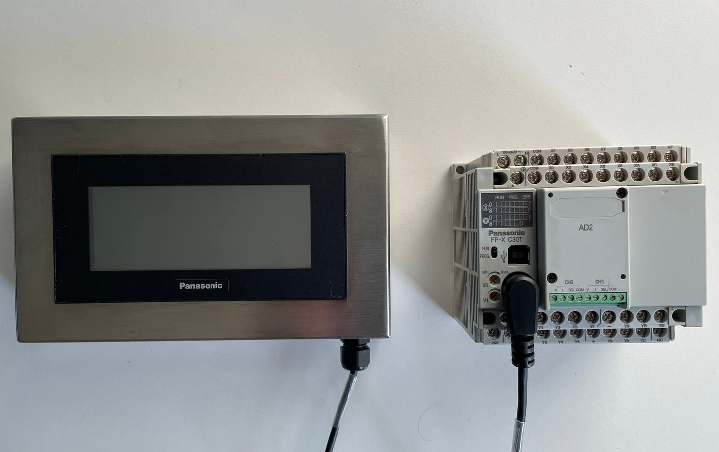 Panasonic PLC CPU logic controller inclusief HMI display, Hobby en Vrije tijd, Ophalen of Verzenden, Zo goed als nieuw