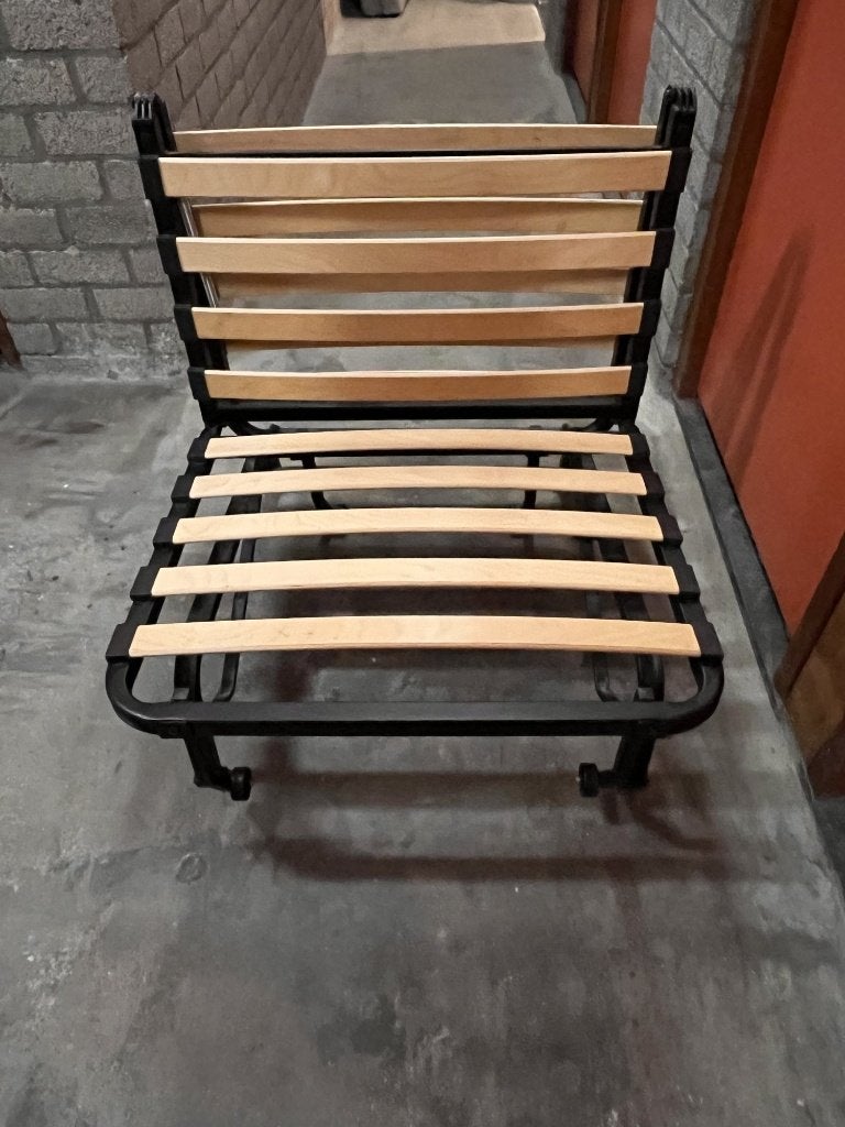 IKEA Lycksele frame stoelbed / logeerbed 80x188, Ophalen, Gebruikt, Eenpersoons, Zwart