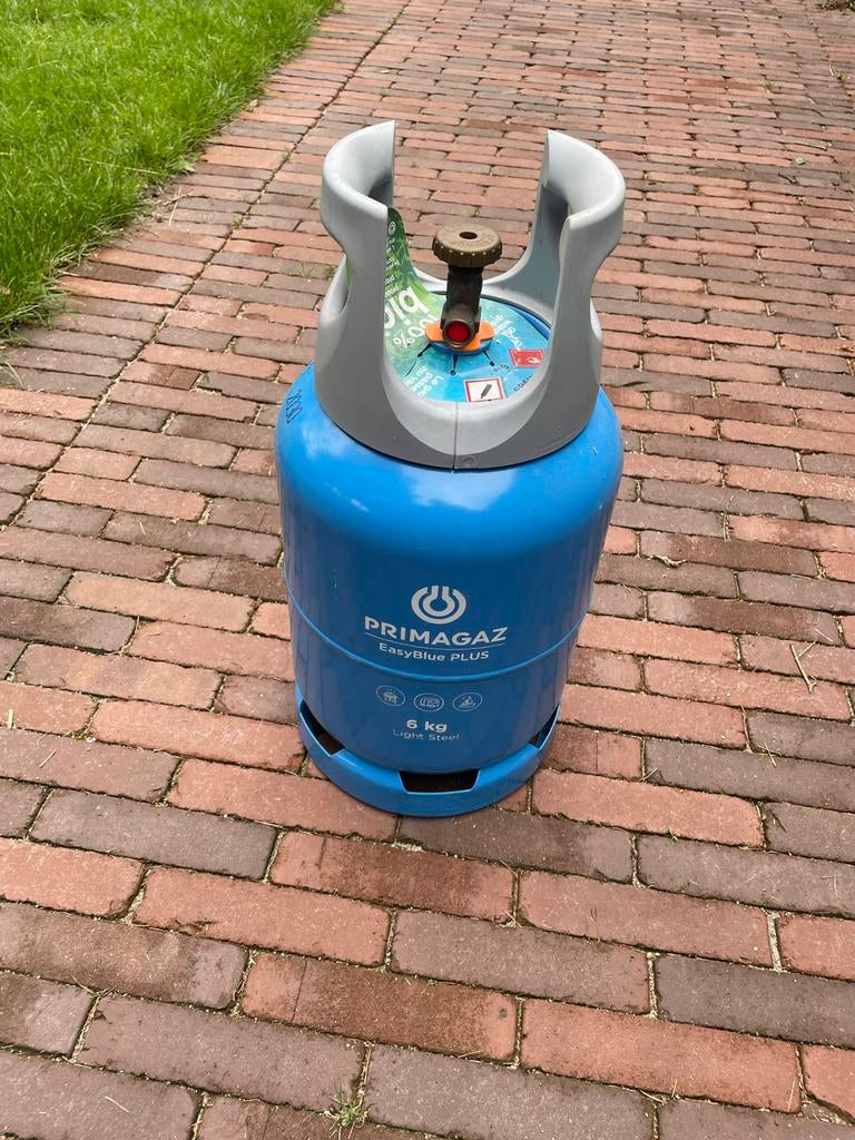 Primagaz EasyBlue PLUS 6 kg gasfles, Caravans en Kamperen, Kampeeraccessoires, Ophalen, Zo goed als nieuw