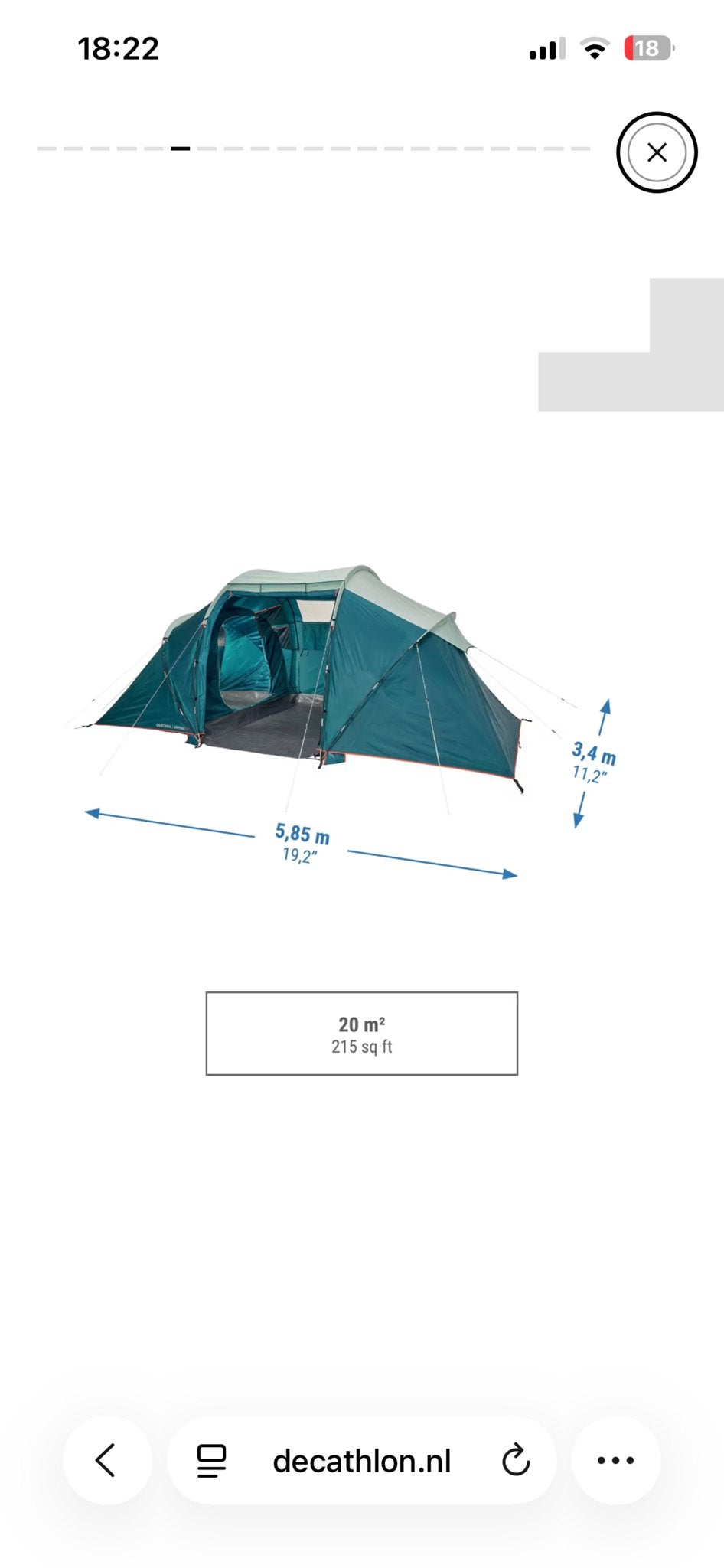 Quechua Arpenaz Family 4.2 familietent, Ophalen of Verzenden, Gebruikt, Tot en met 4