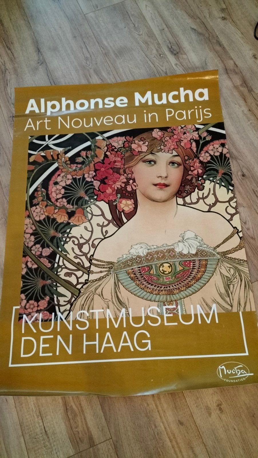 Alphonse Mucha Poster, Verzamelen, Ophalen, A1 t/m A3, Overige onderwerpen, Rechthoekig Staand