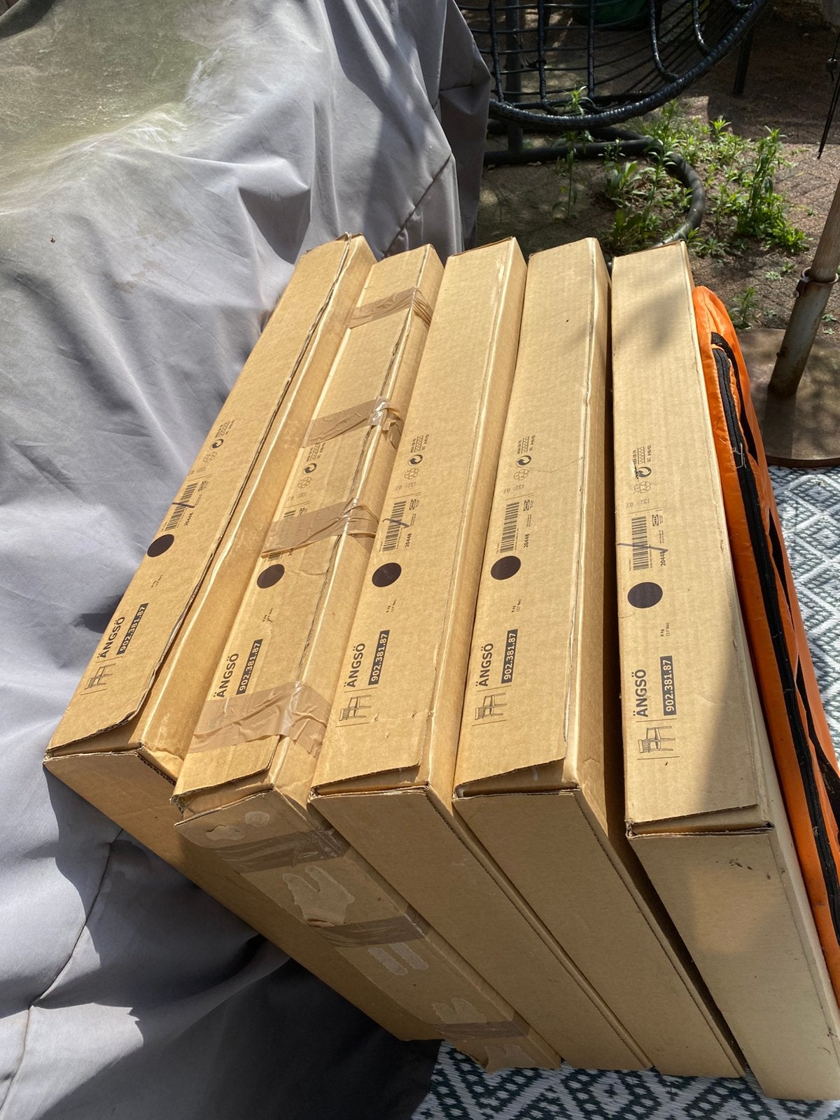 4 zwarte houten stoelen Ikea ängsö nieuw in doos, Ophalen, Nieuw, Hout