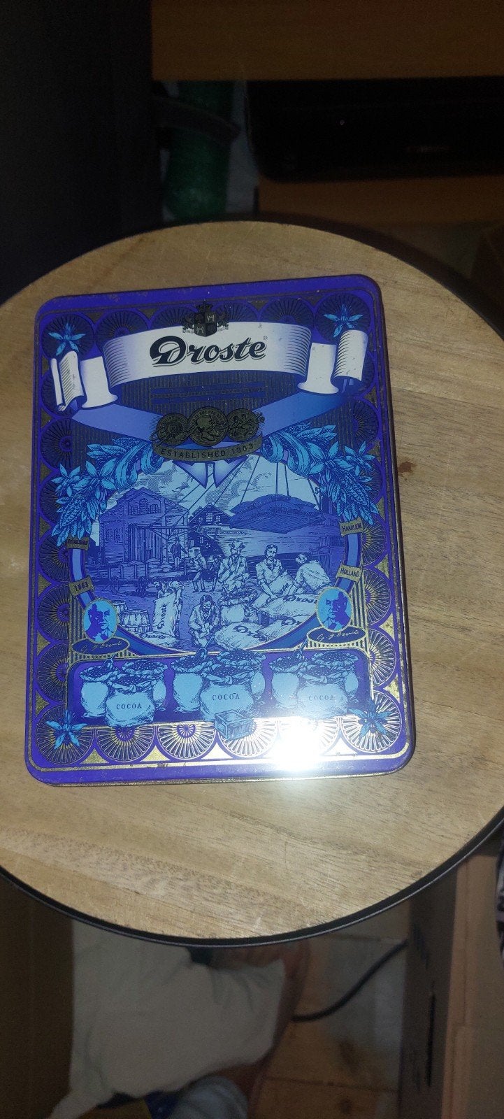 Droste blik, Verzamelen, Blikken, Ophalen of Verzenden, Gebruikt, Overige, Droste