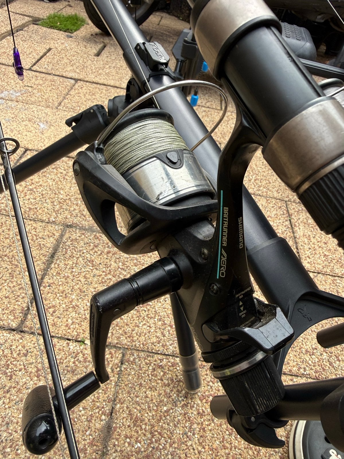 Shimano Baitrunner 8000RE karpermolens, Ophalen of Verzenden, Gebruikt, Molen