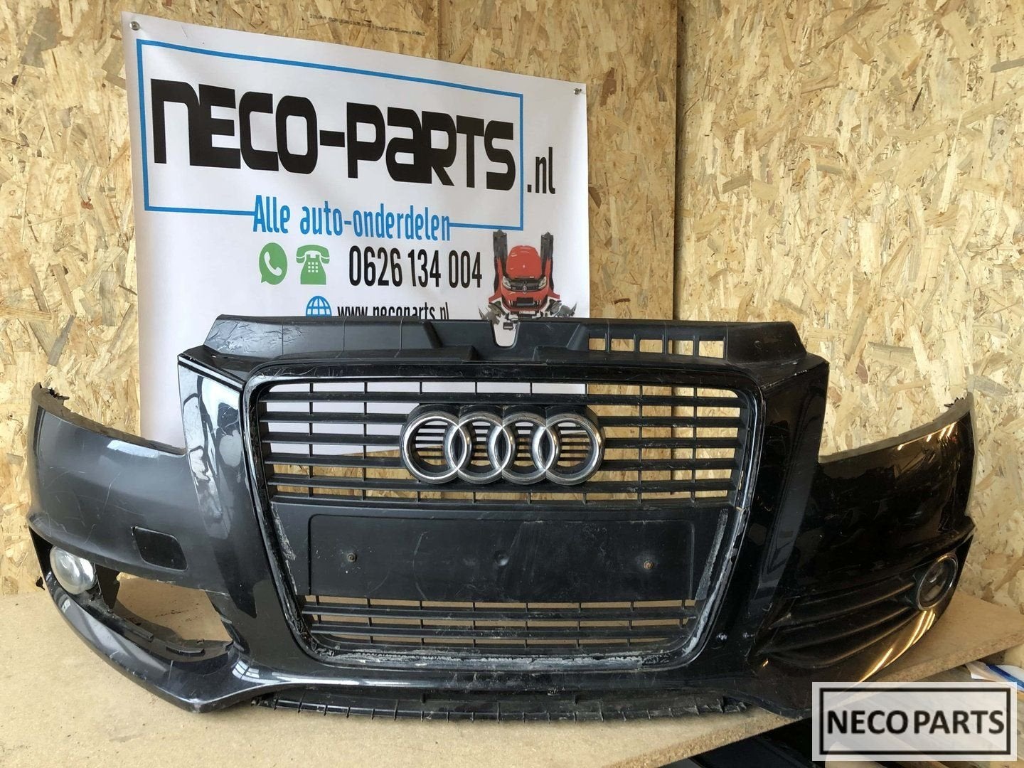 Audi A3 8p facelift s-line bumper voorbumper mistlamp, Gebruikt, -, Voor, -
