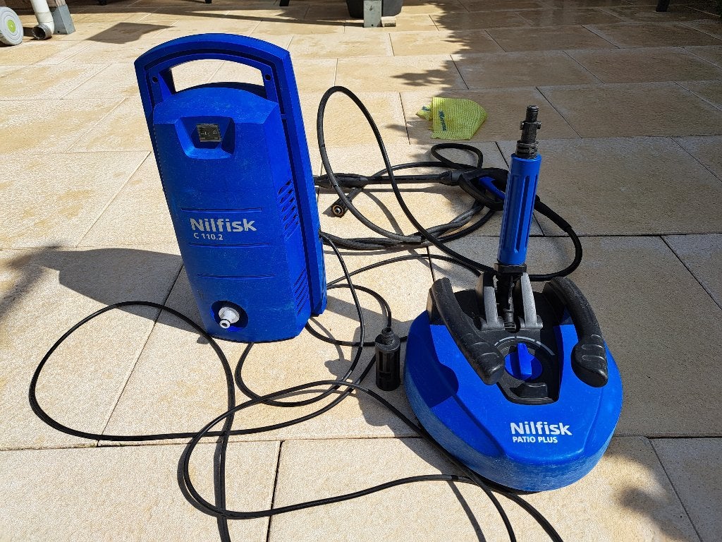 Nilfisk hogedrukreiniger, Tuin en Terras, Hogedrukreinigers, Ophalen, Zo goed als nieuw, Elektrisch