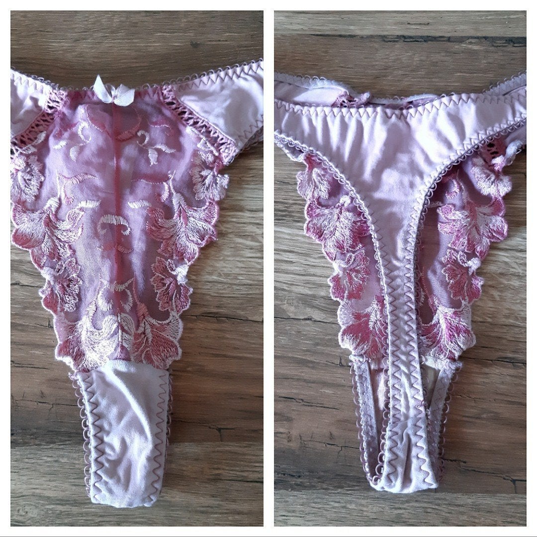 Hunkemoller String Roze Kant Maat L, Hunkemoller, Ophalen of Verzenden, Roze, String