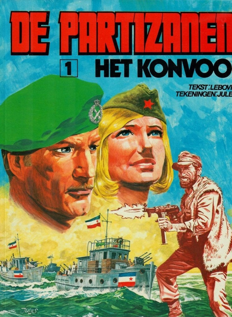 De Partizanen 1 - Het Konvooi - SC - bijna nieuwstaat, Eén stripboek, Marinko Lebovic, Ophalen of Verzenden, Zo goed als nieuw