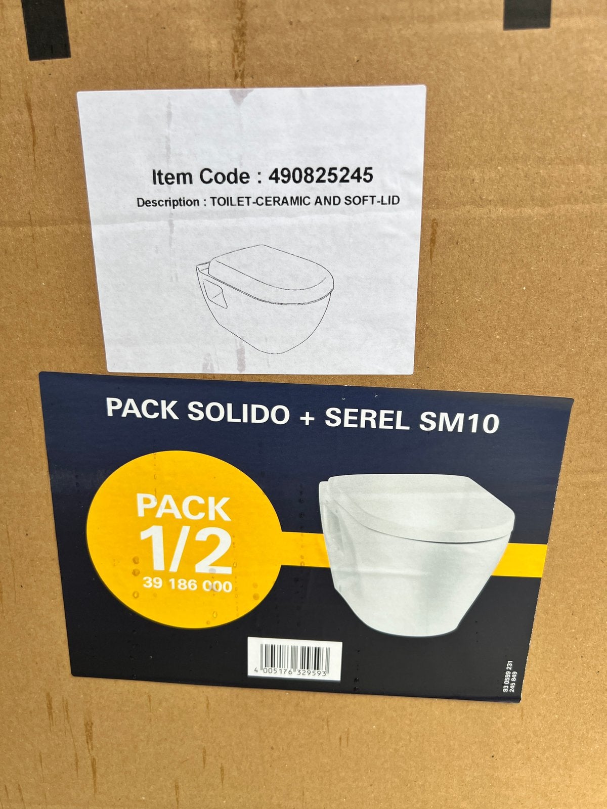 Nieuwe GROHE Solido inbouwtoiletset met hangtoilet, Ophalen, Zo goed als nieuw, Toilet