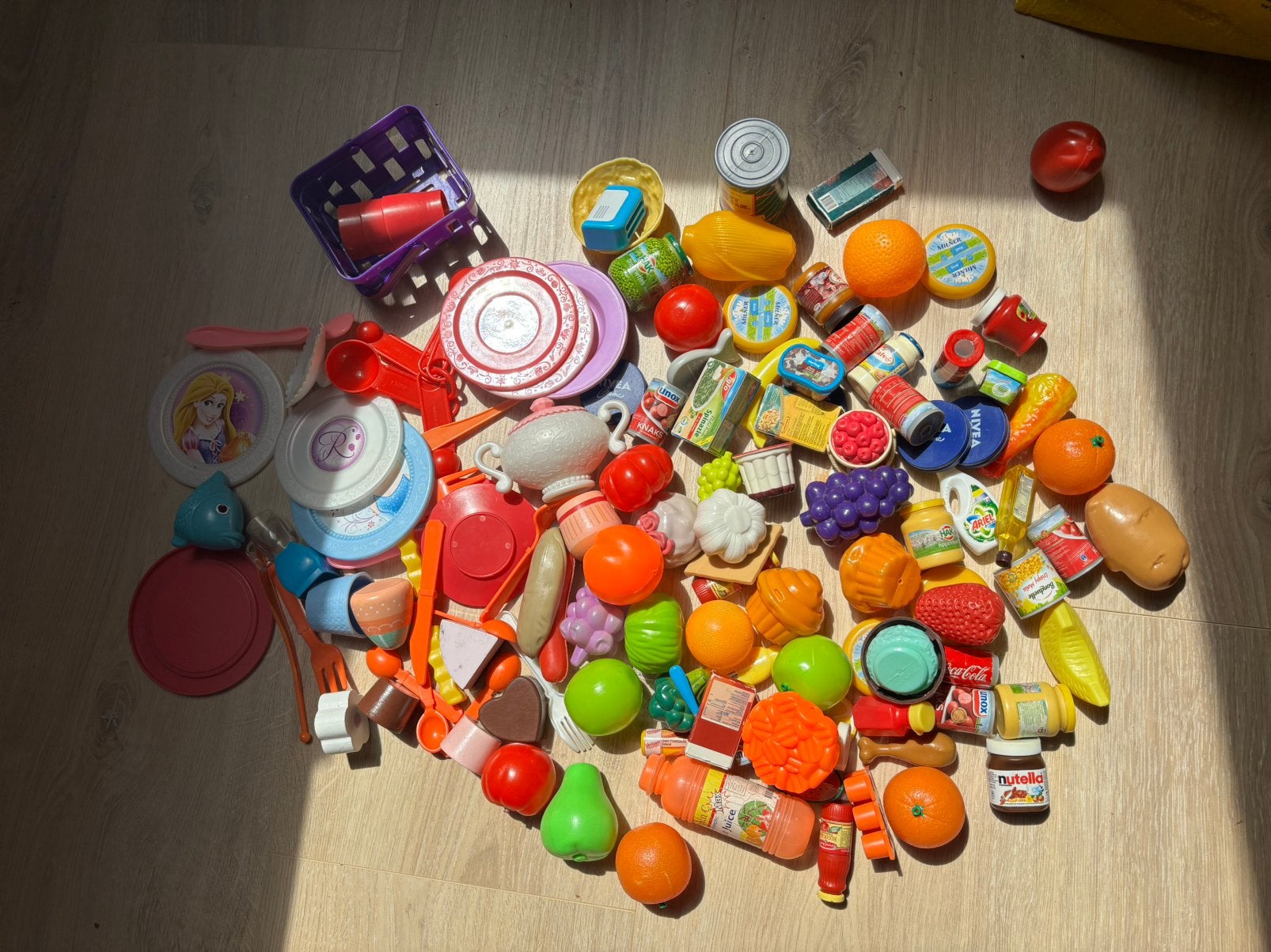 Grote set speelgoed voor winkel, keukentje of marktkraam, Ophalen, Gebruikt, Jongen of Meisje