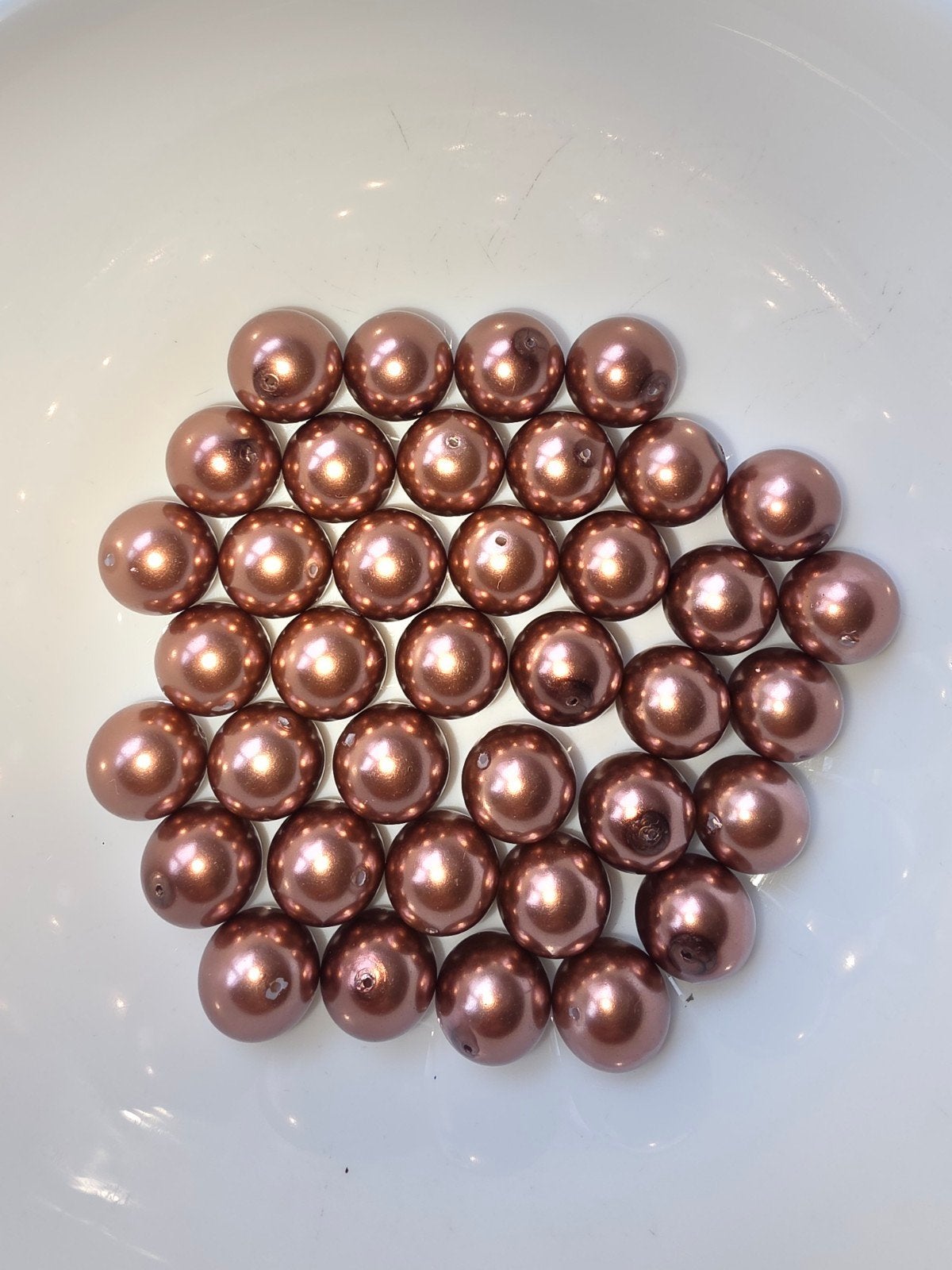 Kralen met metaalglans, 600+ gram, min. 10mm, Ophalen of Verzenden, Gebruikt, Kraal