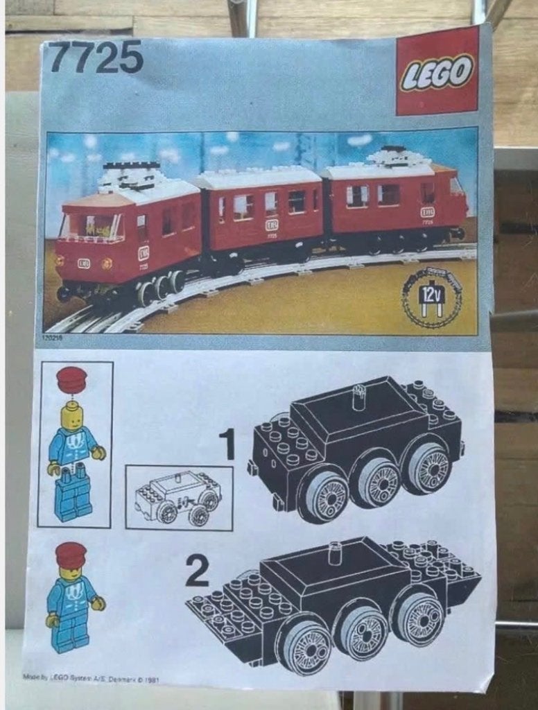 lego 7725 bouw beschrijving kopie lego trein, Ophalen, Gebruikt, Lego
