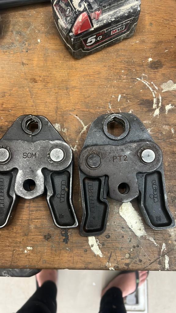Persbekken Viega set V 12,15,22mm, Ophalen of Verzenden, Zo goed als nieuw