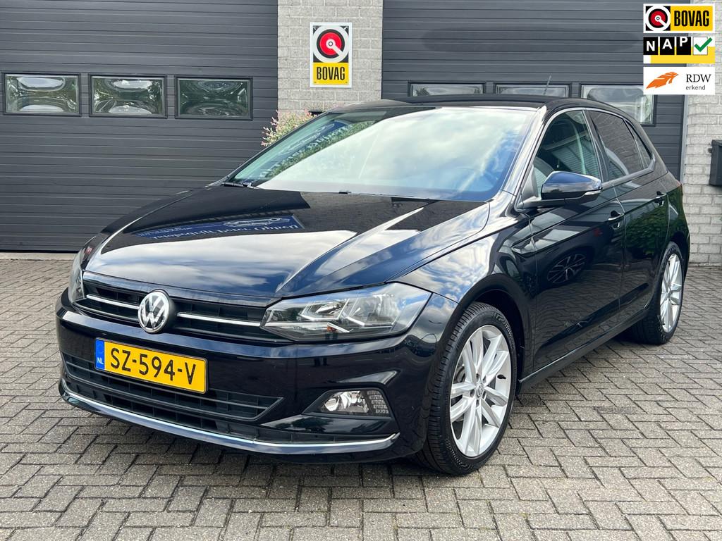 Volkswagen Polo 1.0 TSI Highline *Apple carplay*LM velgen*, Voorwielaandrijving, Stof, Euro 6, Zwart