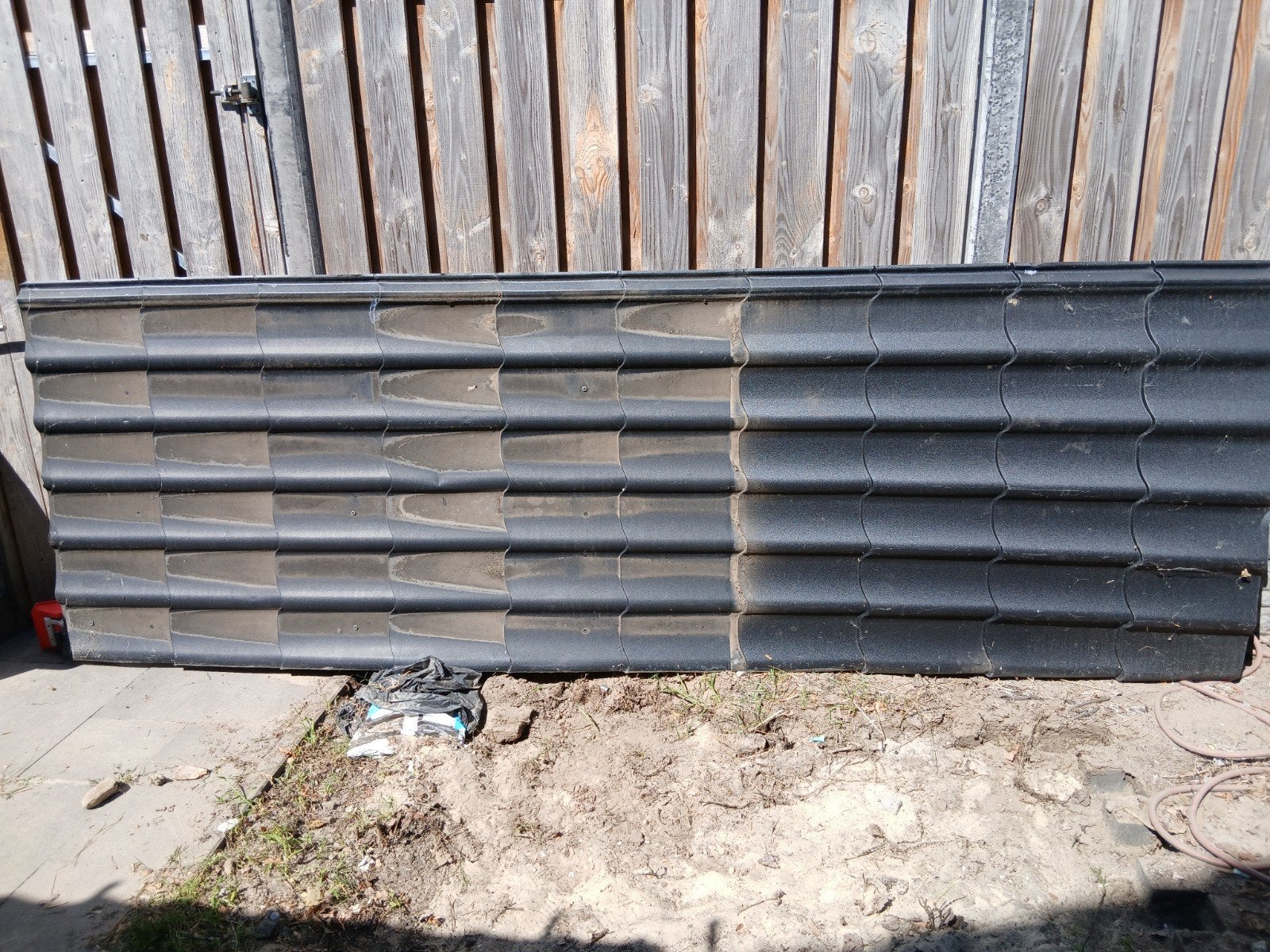 Aluminium dakplaten 9x, Doe-het-zelf en Verbouw, Dakpannen en Dakbedekking, Overige materialen, Gebruikt, 15 m² of meer, Grijs