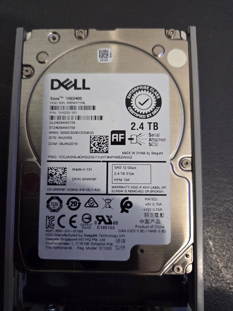 Nieuw* Dell Exos 2.4TB SAS HDD's 2.5", Computers en Software, SAS, -, Server, HDD