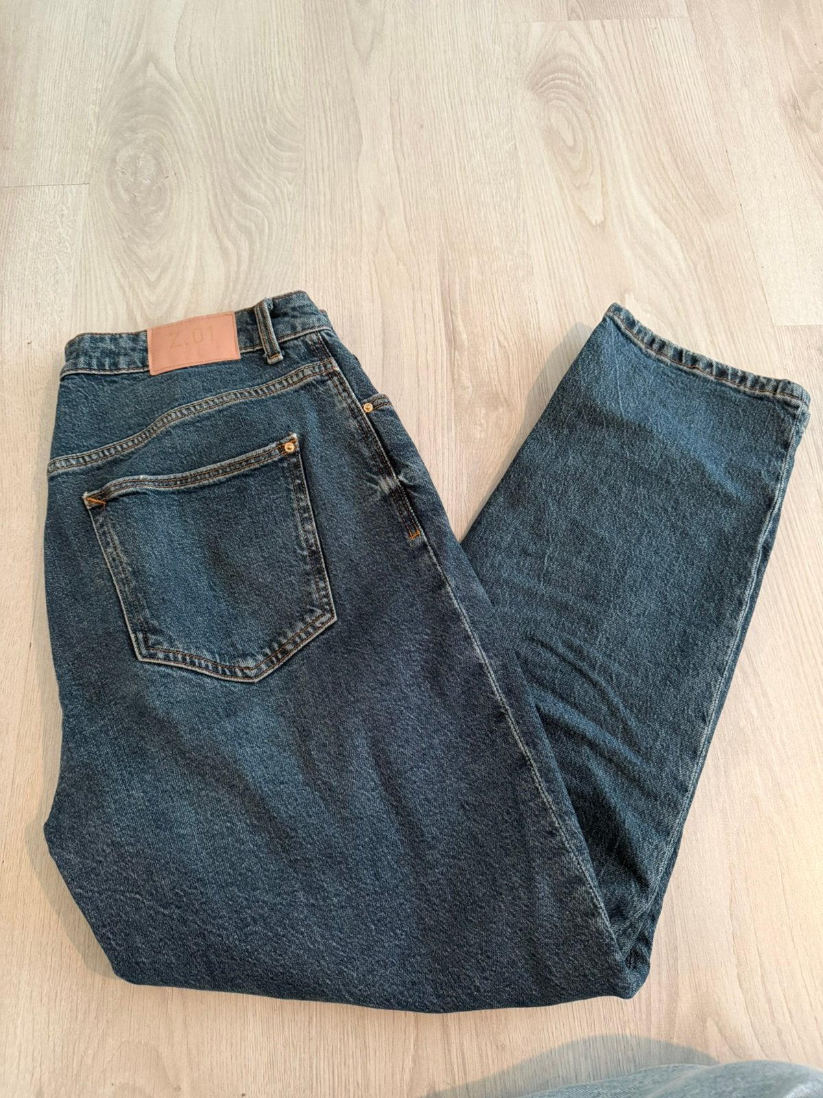 Zara mom fit jeans, Ophalen of Verzenden, Zo goed als nieuw, Blauw, W33 - W36 (confectie 42/44)