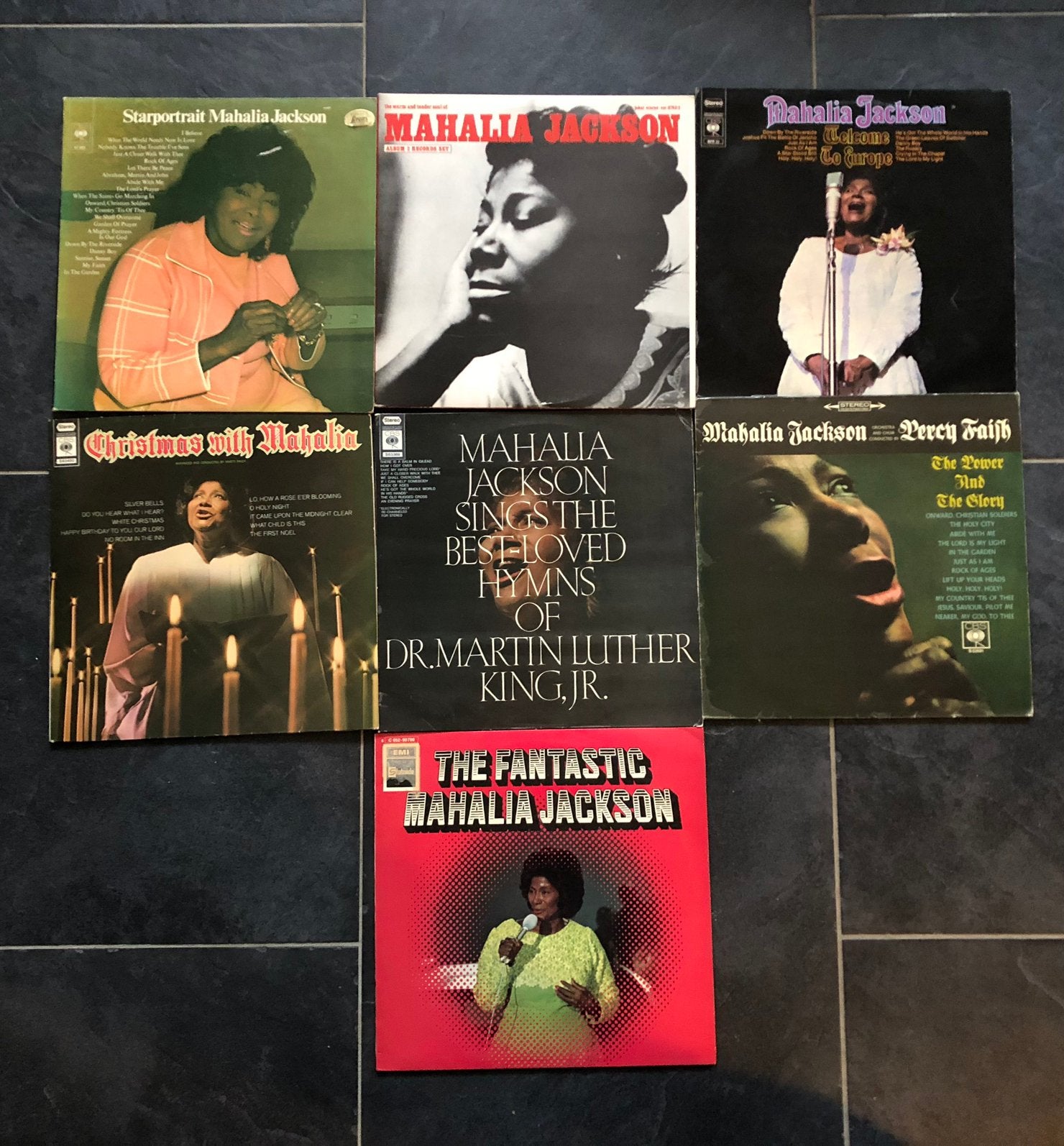 Mahalia Jackson 9 lp’s, Ophalen, Gebruikt, 12 inch