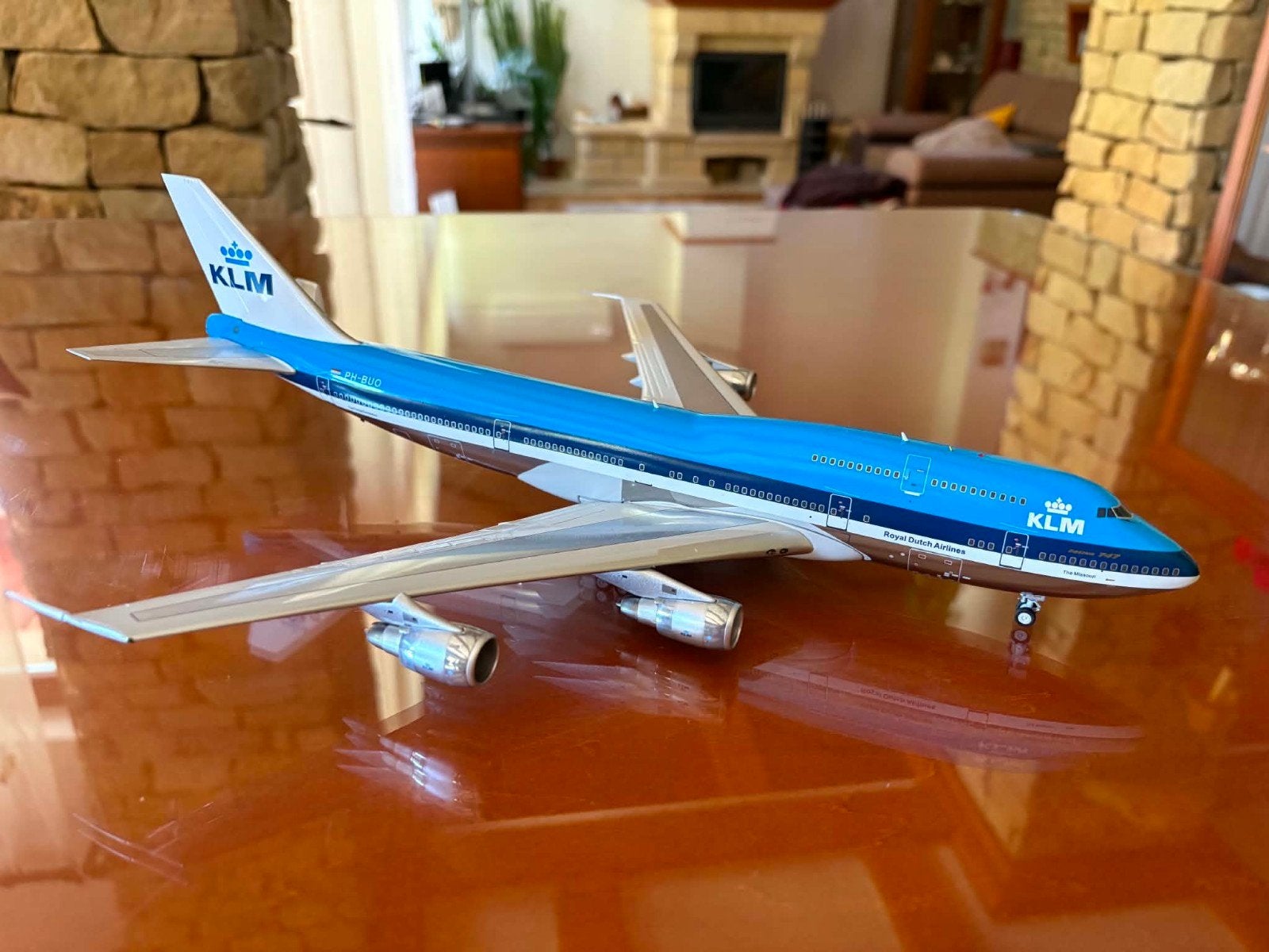 KLM B747-200 inflight200 1:200 IF742KLM1222P reg. PH-BUO, Ophalen of Verzenden, Nieuw, 1:200 of kleiner, Overige merken